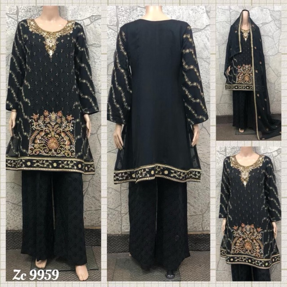 3 piece Gharara outfit